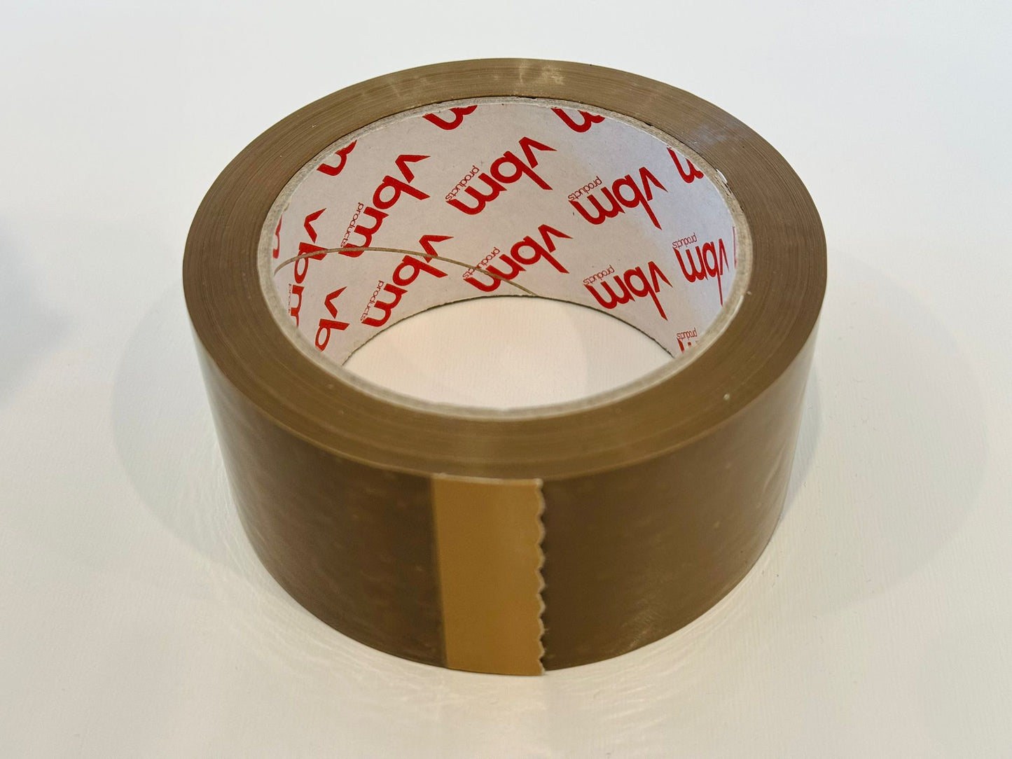 6 x Brown Rubber Tapes - 48mm x 75m