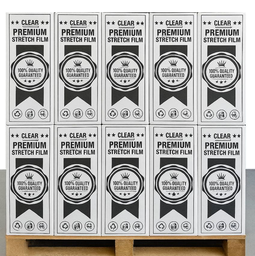 1 x Pallet of Premium Shrink Stretch Film Pallet Wrap - 25UM