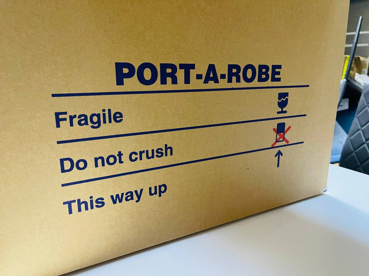 Port A Robe Box Wardrobe Box Heavy Duty Port-a-Robe Including Rails – ASL Moving Supplies